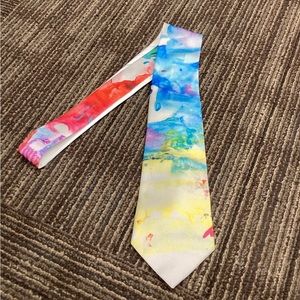 Chimp Art Necktie NWOT